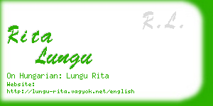 rita lungu business card